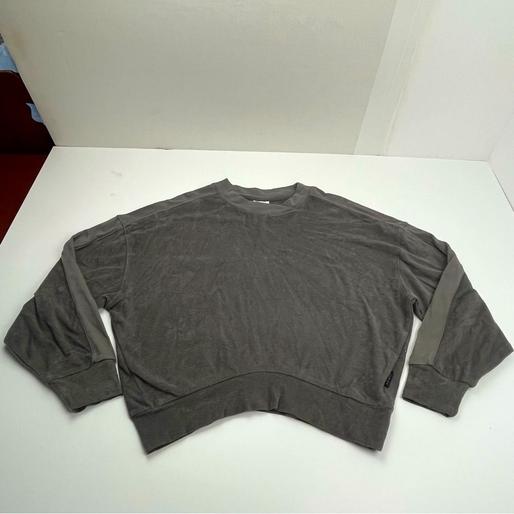 Varley Lyle Top Pavement Grey‎ Gray Womens Size Medium Sweatshirt *FLAWED